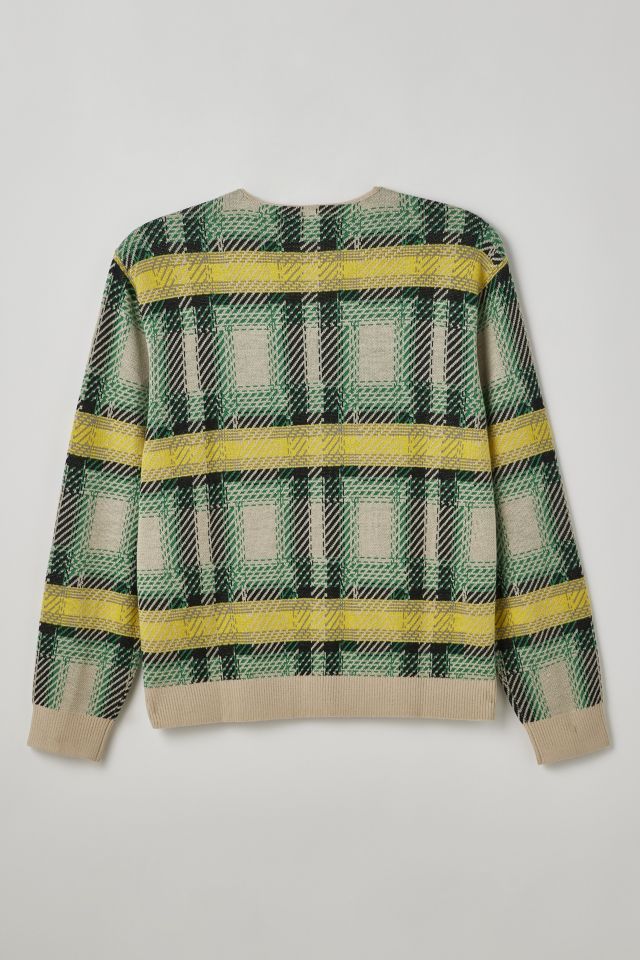 Cardigan avec imprimé de motif écossais UO #2