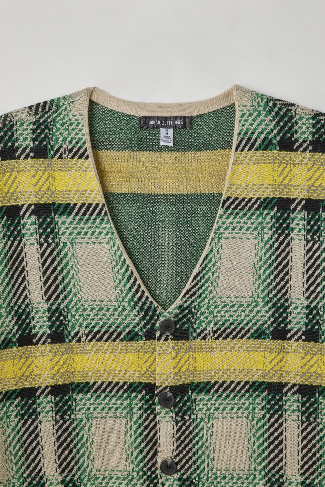 Cardigan avec imprimé de motif écossais UO #3