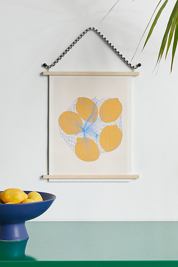 Pstr Studio Rosi Feist Five Lemons In A Net Bag Art Print At Urban Outfitters
