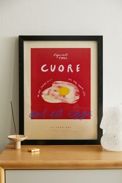 Pstr Studio Das Rotes Rabbit Cuore Art Print At Urban Outfitters