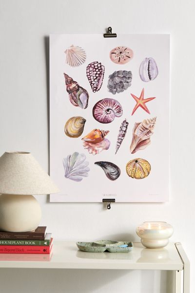 PSTR Studio Laura Seashells Frameless Art Print