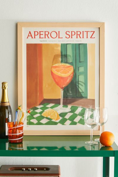 PSTR Studio Elin PK Aperol Spritz Art Print | Urban Outfitters