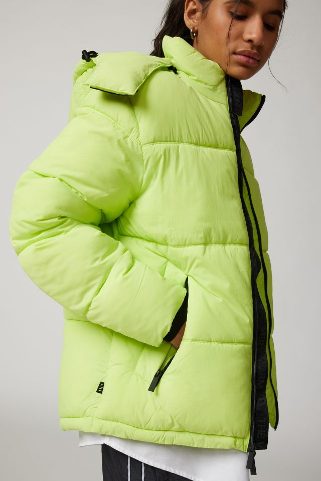 Neon yellow hotsell puffer jacket