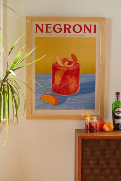 Pstr Studio Elin Pk Negroni Art Print At Urban Outfitters