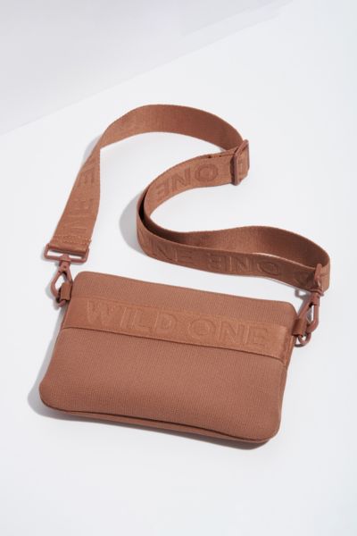 Wild One Recycled Knit Crossbody Dog Treat Pouch In Cocoa At Urban Outfitters