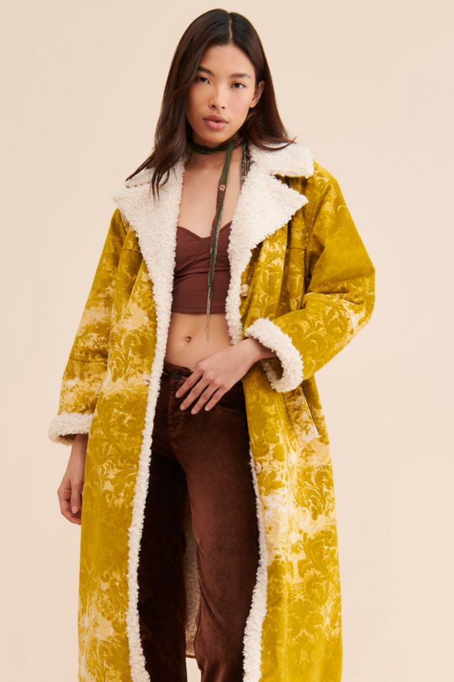 UO Asher Faux Shearling Overcoat #3