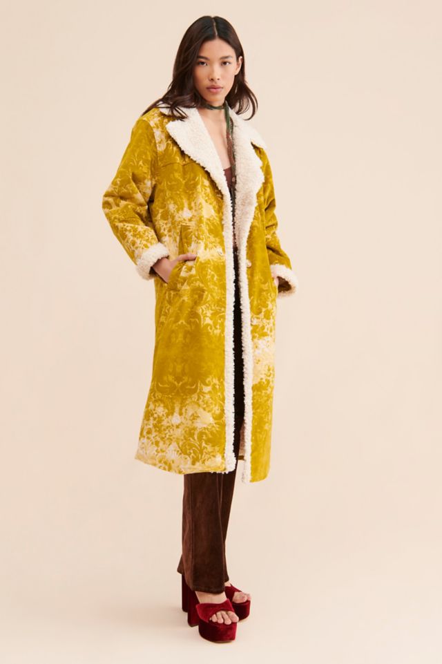 Faux shearling coat