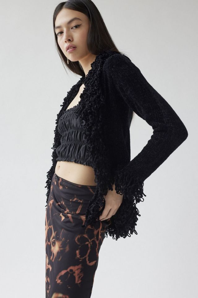 UO Soule Fringe Trim Cardigan #2