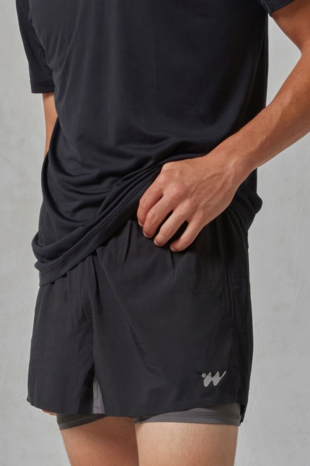 Double Layer Active Running Short