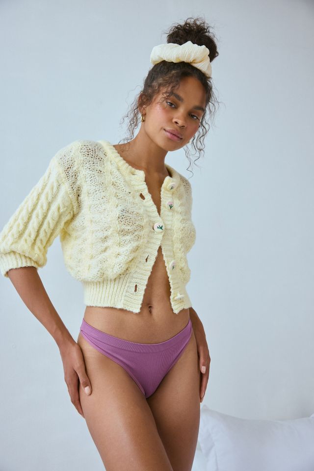 Out From Under Signature Seamless Ribbed Thong #2