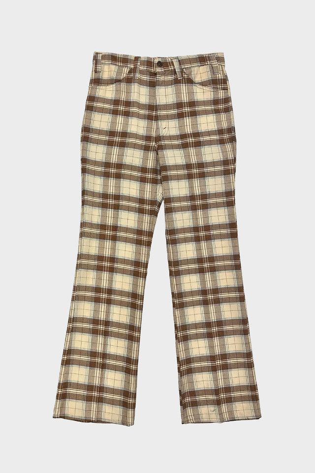 Vintage 1960 s Levi s Big E 517 Plaid Staprest Cowboy Cut Pants Urban Outfitters