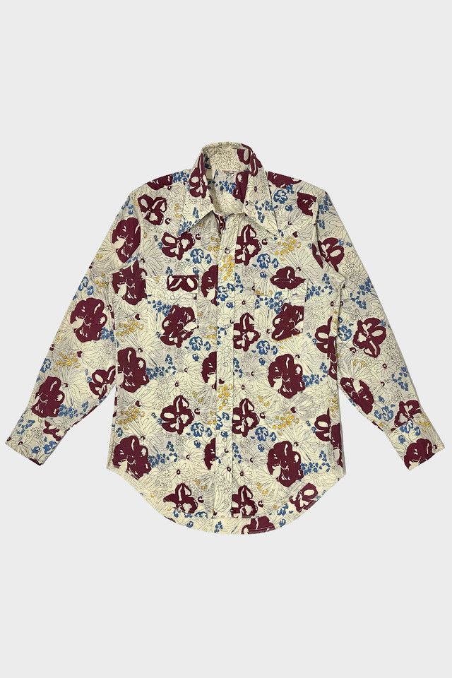 Chemise Western Homme Southern Thread - Taille L - Imprimé Floral Rétro - Boutons Pression