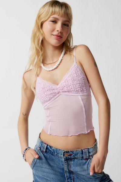 トップス Suede Touch BustierPuff See-through Cami R25-T01_BLACK_5_WRJSE.jpg?v=