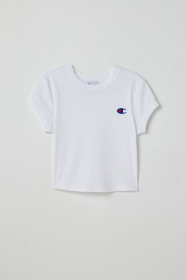 Gå op og ned udtryk Høflig Champion UO Exclusive Fitted Ribbed Tee | Urban Outfitters