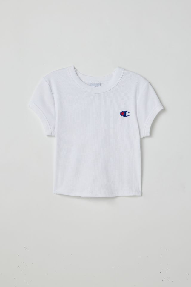 bewondering Koken meesteres Champion UO Exclusive Fitted Ribbed Tee | Urban Outfitters