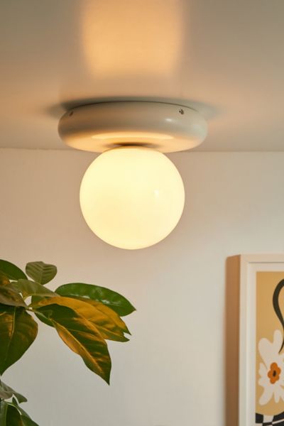 Urban Outfitters Cohen Flush Mount Light In Cream