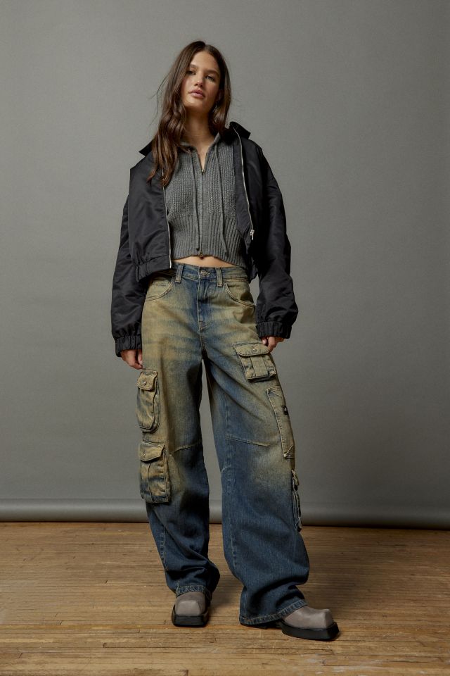 BDG Logan Buckle Baggy Boyfriend Cargo Jean #1