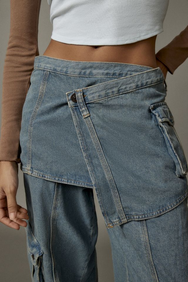 BDG Layered Skirt Jean #2