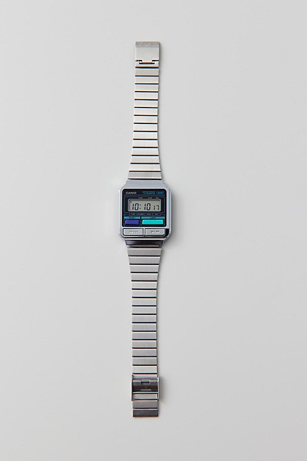Casio Vintage A120we-1avt Watch In Silver, Men's At Urban Outfitters
