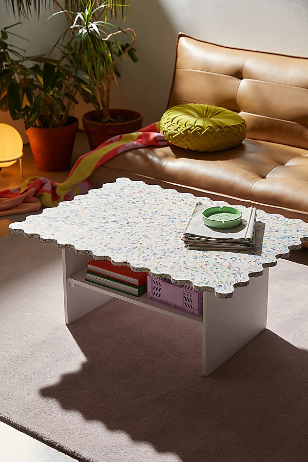 Shop Urban Outfitters Recycled Plastic Coffee Table In Blue At