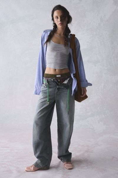 BDG Billie Hooded Henley Top