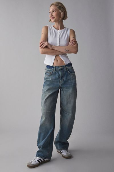 BDG Logan Buckle Baggy Barrel Jeans