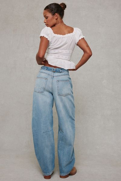 BDG Logan Buckle Baggy Barrel Jeans