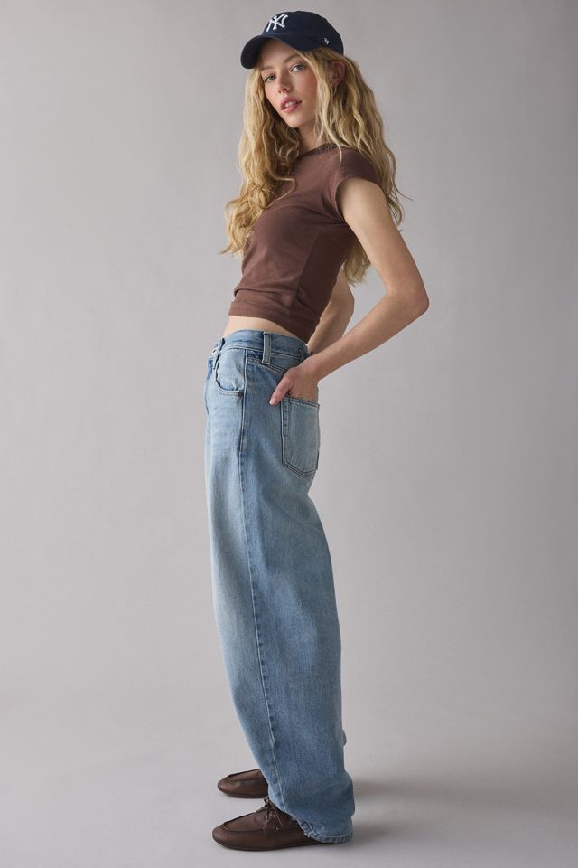 BDG Logan Buckle Baggy Barrel Jeans #6