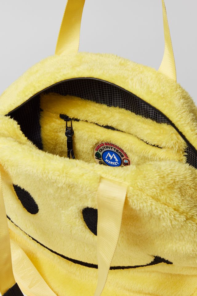 Market X Smiley Fleece Tote Bag | Urban Outfitters