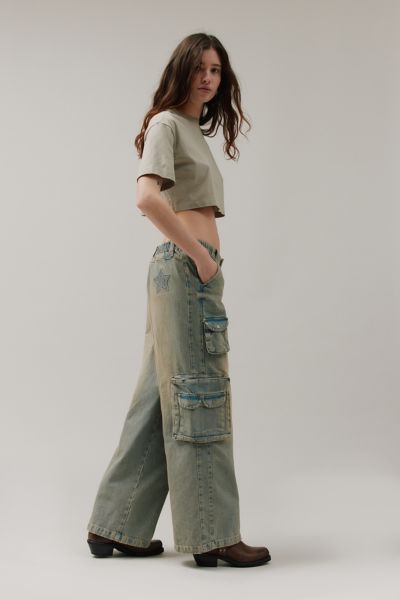 Miss Sixty Wide-Leg Cargo Jean