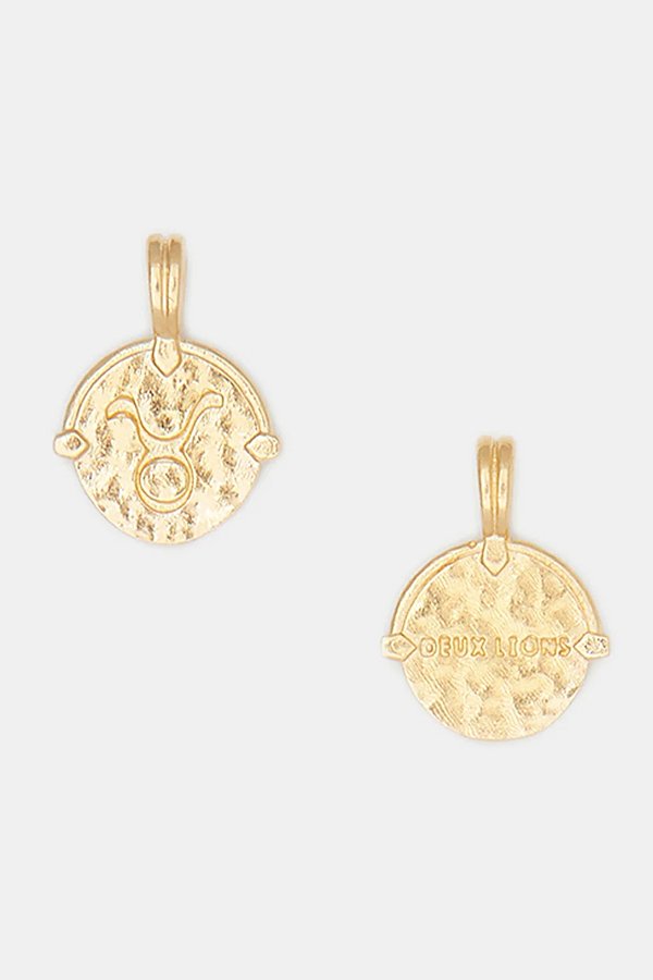 Deux Lions Jewelry Gold Apollo Zodiac Necklace Combo In Taurus, Men's At Urban Outfitters