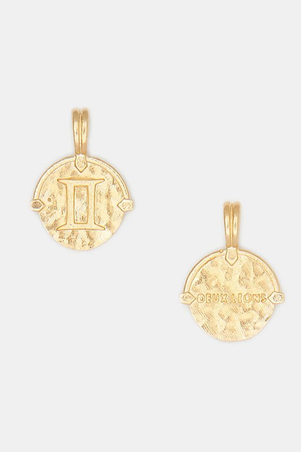 Deux Lions Jewelry Gold Apollo Zodiac Necklace Combo In Gemini, Men's At Urban Outfitters