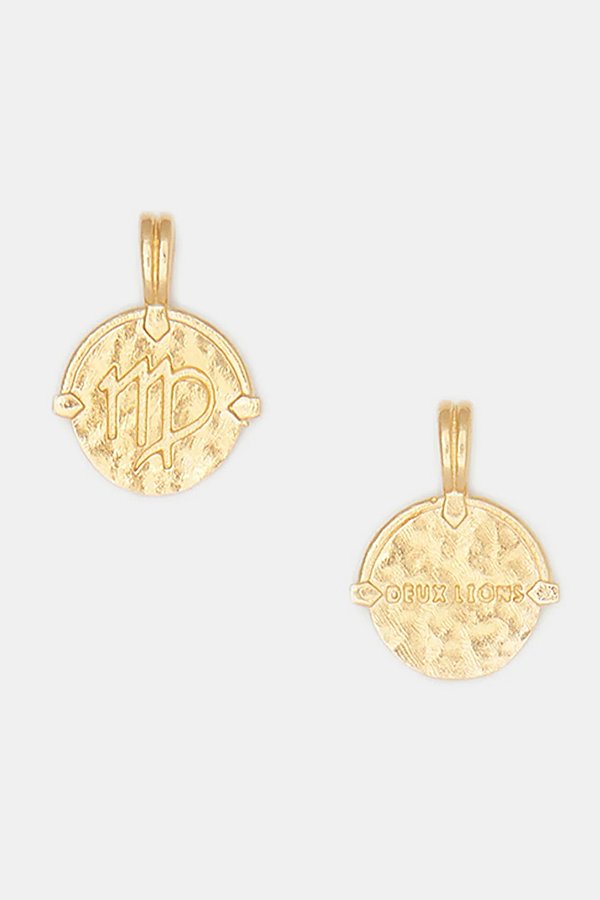 Deux Lions Jewelry Gold Apollo Zodiac Necklace Combo In Virgo, Men's At Urban Outfitters