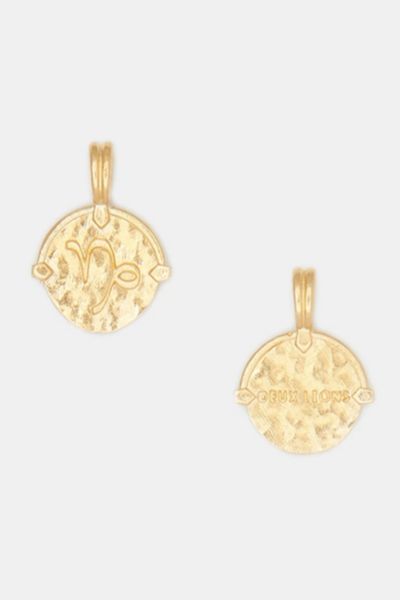 Deux Lions Jewelry Gold Apollo Zodiac Necklace Combo In Capricorn, Men's At Urban Outfitters