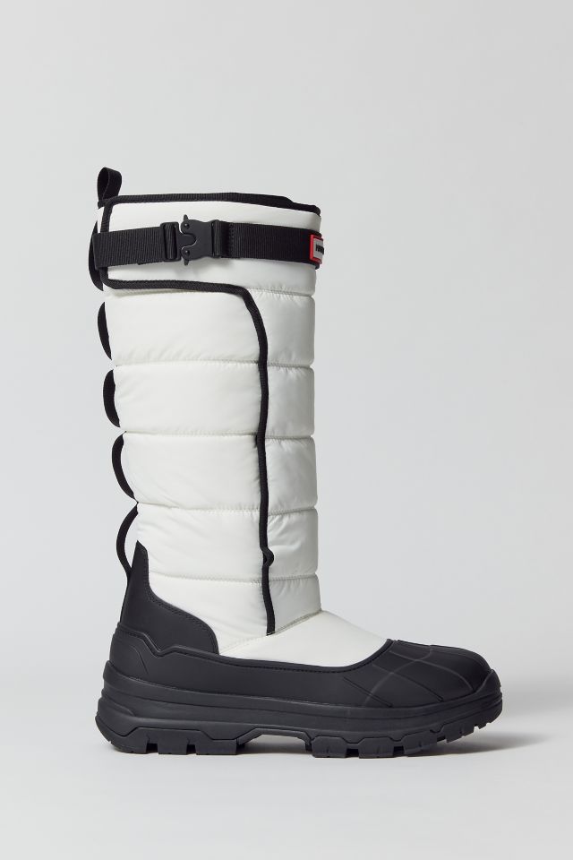 ★HUNTER★ UNISEX Intrepid Buckle Tall  Boots White Blac Hunter Intrepid Tall Buckle Boots | Free People