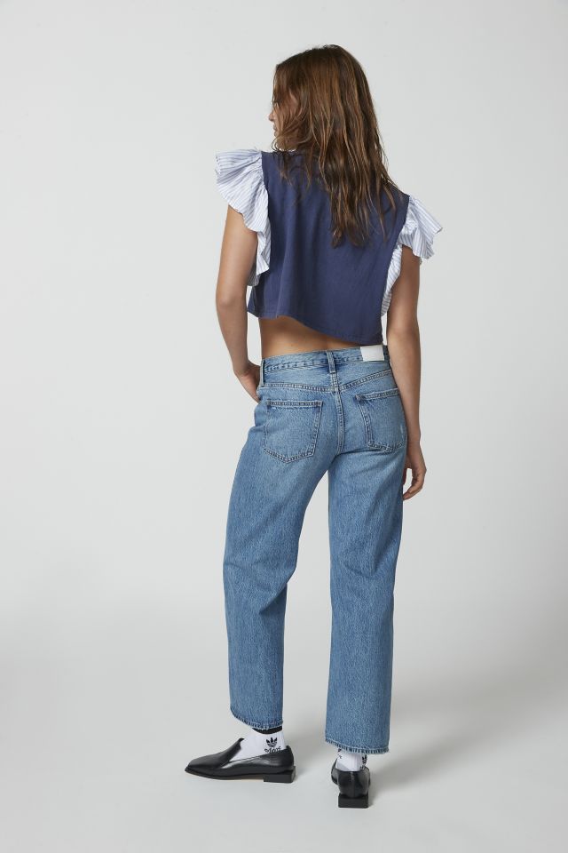 Pistola Bobbie Straight-Leg Ankle Jean - Coastline #4