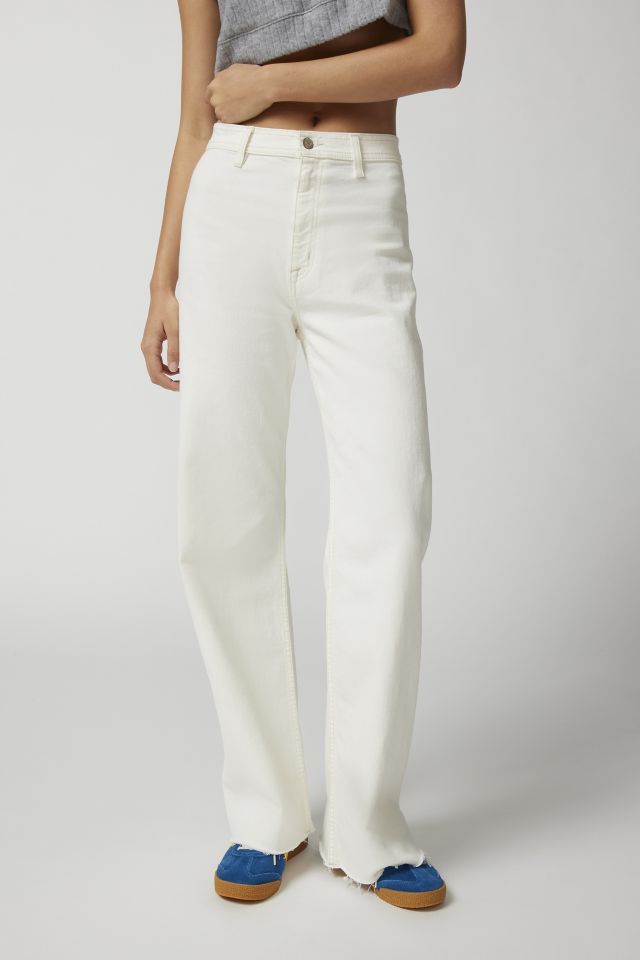 Pistola Penny High-Waisted Wide-Leg Jean - Sand | Urban Outfitters