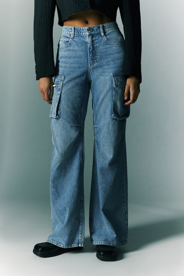 Miss Sixty Wide-Leg Cargo Jean