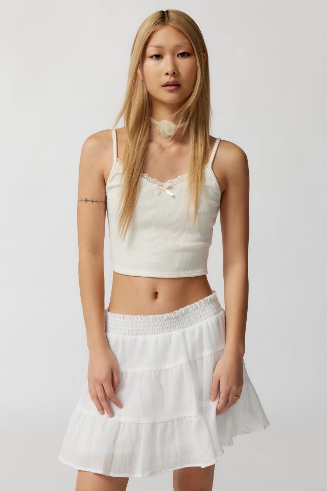 Urban Renewal Remnants Tiered Mini Skirt