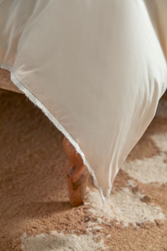 Breezy Cotton Percale Tassel Duvet Cover #5