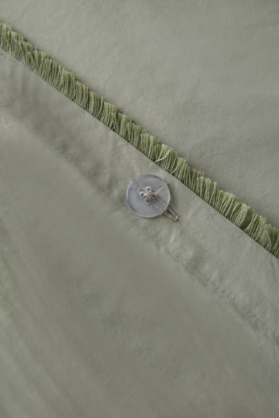 Housse de Couette en Percale de Coton avec Glands Breezy - Thumbnail 2