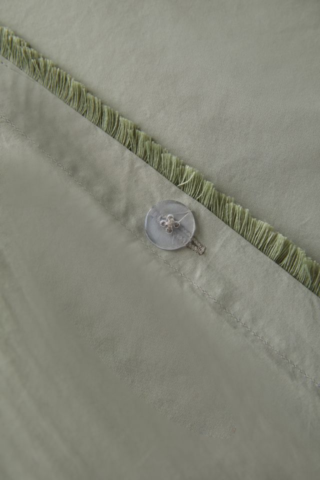 Breezy Cotton Percale Tassel Duvet Cover #4