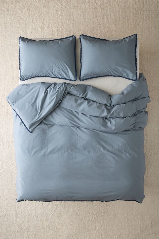 Breezy Cotton Percale Tassel Duvet Cover #1