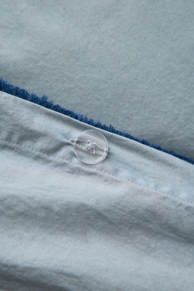 Breezy Cotton Percale Tassel Duvet Cover #3