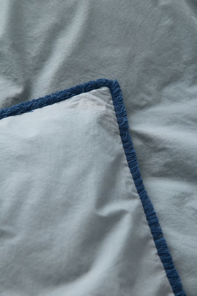 Breezy Cotton Percale Tassel Duvet Cover #4