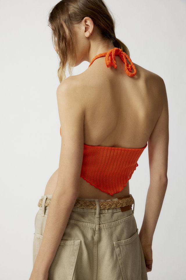 Urban Renewal Linen Wrap Halter Top