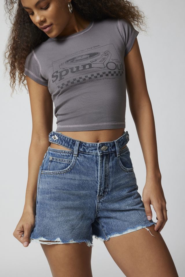 Denim shorts best sale in store