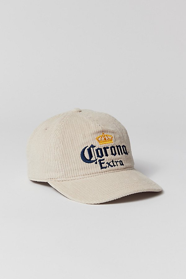Urban Outfitters Corona Extra Corduroy Snapback Hat In Cream, Men's At