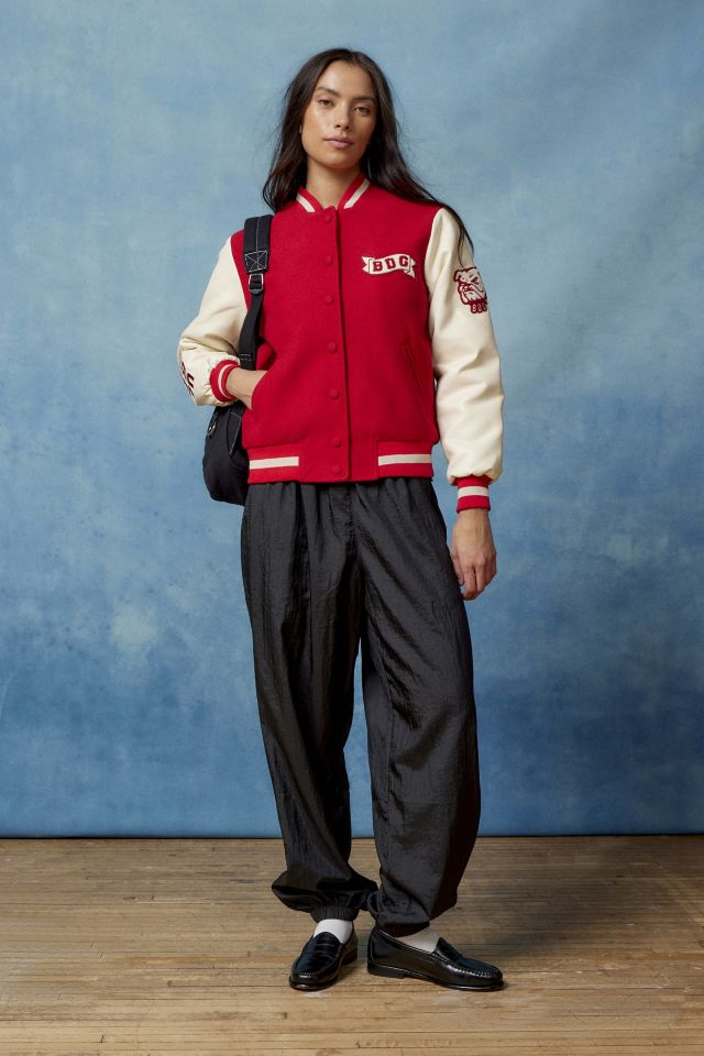 Urban Outfitters Vintage Red Varsity Jacket for Men