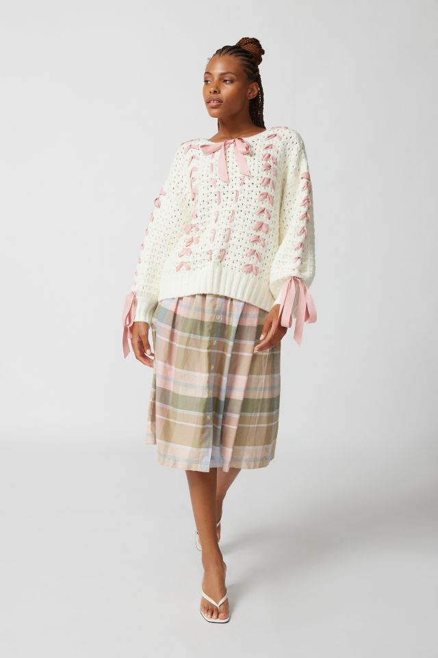 For Love & Lemons Laurel Bow Sweater #1
